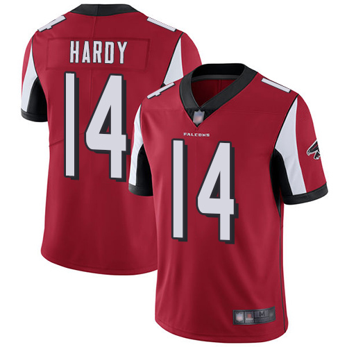 Atlanta Falcons Limited Red Men Justin Hardy Home Jersey NFL Football 14 Vapor Untouchable